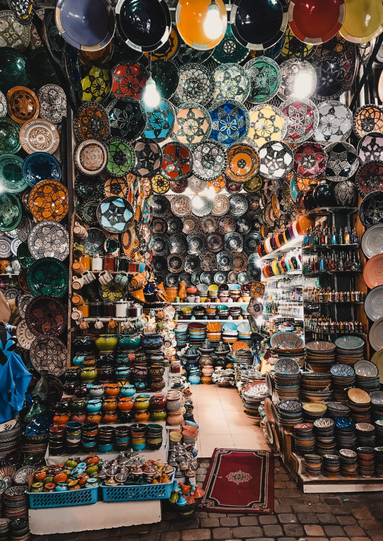 Ceramic shop in Fez, Morocco shopping