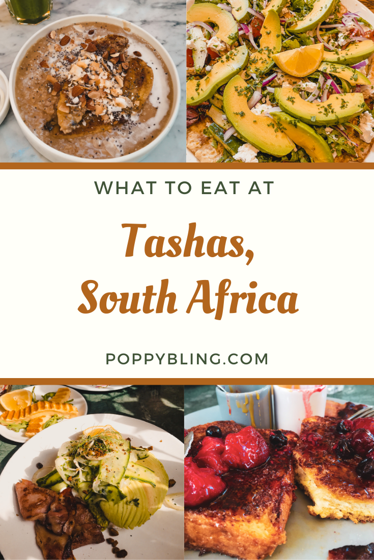 what to eat at Tashas South Africa
